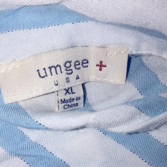 Umgee striped boho top size XLarge - Picture 4 of 5